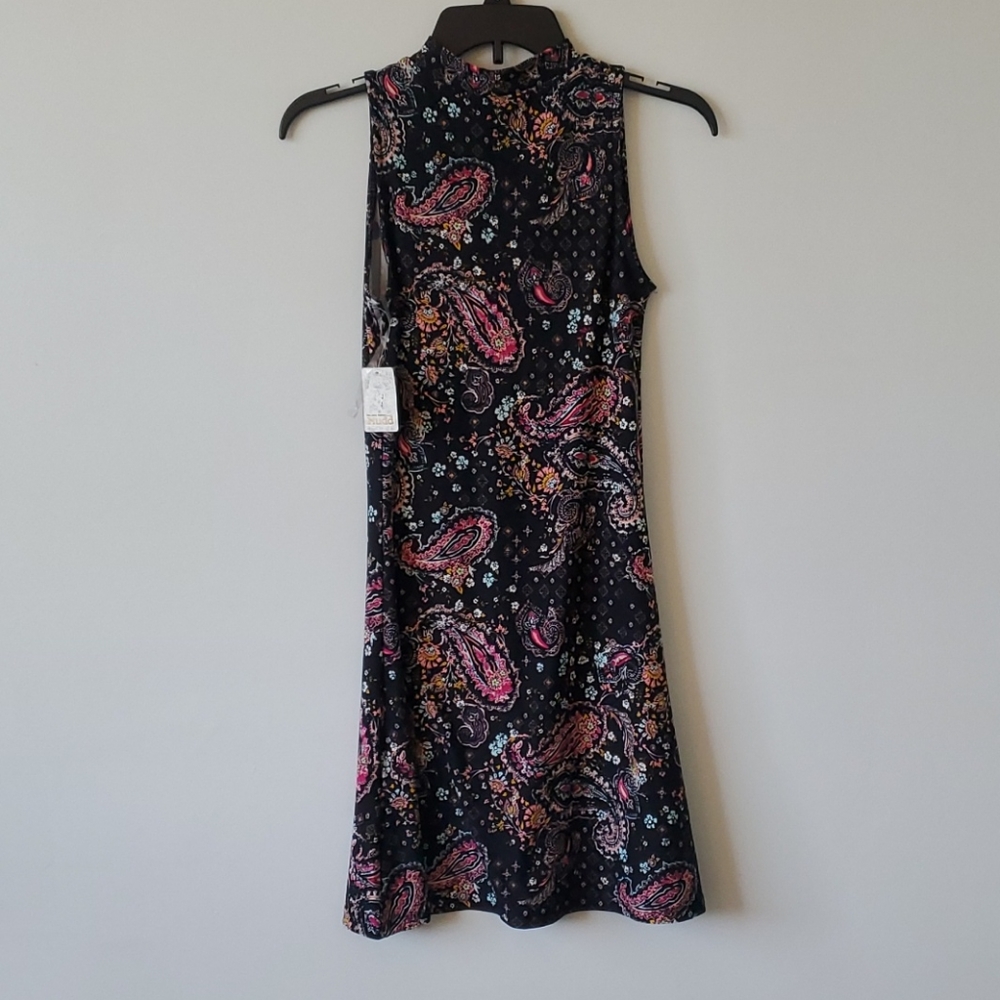 Mudd black paisley dress